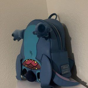 Blue upside down stich